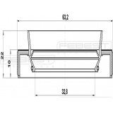 САЛЬНИК ПРИВОДА TOYOTA COROLLA  левая сторона