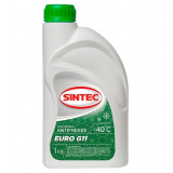 Антифриз SINTEC EURO G11, зеленый, Готовый, -40c, 1 Кг.