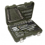 Набор головок 1/4", 1/2" с комбинированными ключами 82предм.