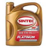 SINTEC PLATINUM SAE 5W-30 API SL, ACEA A5/B5 Масло моторное синтетическое 4 л