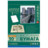 Фотобумага Lomond A4, 90г/м2, 25л, для струйной печати, белый, самоклеящаяся, покрытие матовое