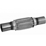 гофра глушителя D52хL126-240 мм. с патрубками универсальная