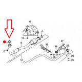Прокладка приемной трубы Daewoo Matiz, Tico, Spark 1995г.  #Parts-Mall* 2200001053588/0000001713642