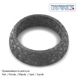 Кольцо глушителя уплотнительное HONDA CIVIC 1.4-1.5 98-01 D=59x45/17mm. #TRANSMASTER UNIVERSAL *4627156770845