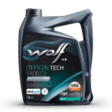 Wolf Officialtech SAE 5W-30, ACEA C3, DEXOS 2, ESP, синтетическое моторное масло 5 л.
