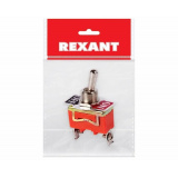 Тумблер 250V 15А (3c) ON-OFF-ON однополюсный (KN-103) REXANT Индивидуальная упаковка 1 шт.