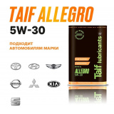 TAIF ALLEGRO 5W-30, 

ILSAC: GF-6A, API: SP, Масло моторное 4L.  #TAIF Lubricants™