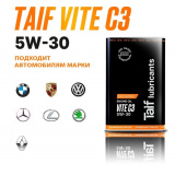 TAIF VITE 5W-30, ACEA: C3, API: SN,MB-229.51, VW 504 00/507 00, Porsche C30, BMW LL-04, Масло моторное 4L.  # TAIF Lubricants™  4603784790783