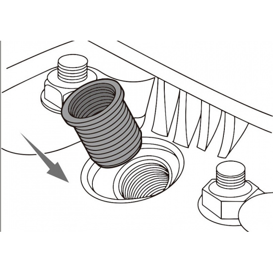 Метчик для восстановления резьбы M14 x1,25мм. свечных отверстий JTC* 4712631133328 - 1