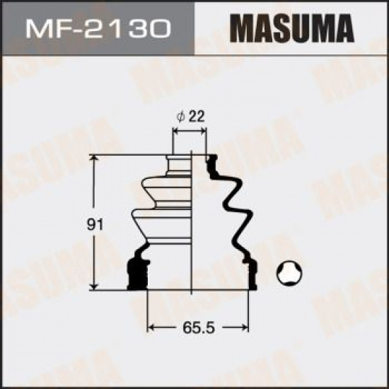пыльник ШРУСа внутреннего  Hyundai Lantra/Sonata 98>, Mitsubishi Colt/Galant 90-99  22*65,5*91 - 1