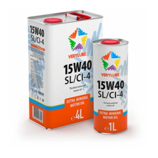 Verylube SL/CI-4 15W-40, Масло моторное минеральное 4л. Verylube* 8718026103019 - 1