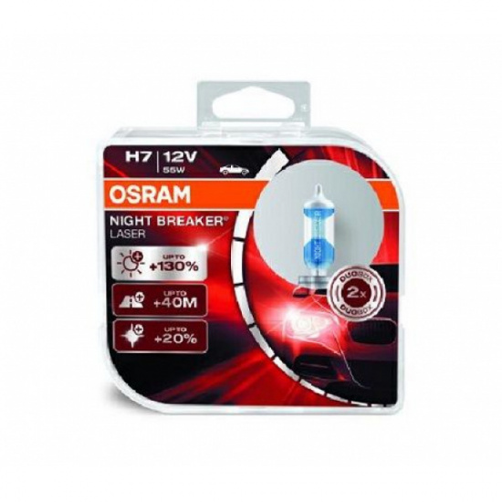 Лампа H7, 12V, 55W, PX26d галогенная 3800K 2шт. # OSRAM * 4052899436732 - 1