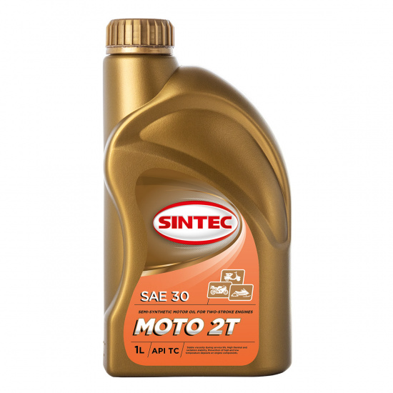Масло моторное Sintec Moto 2T  канистра 1 литр - 1