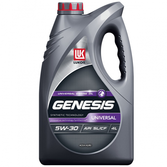 LUKOIL GENESIS UNIVERSAL 5W-30, ACEA A1/B1, A5/B5 Масло моторное синтетика 4 л. # LUKOIL* 4670027146089 - 1