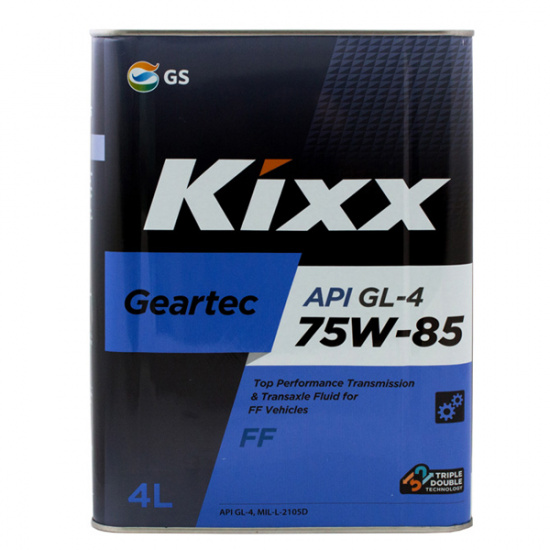 Масло трансмиссионное KIXX GEARTEC FF GL-4 75W85 полусинтетическое 4 л - 1