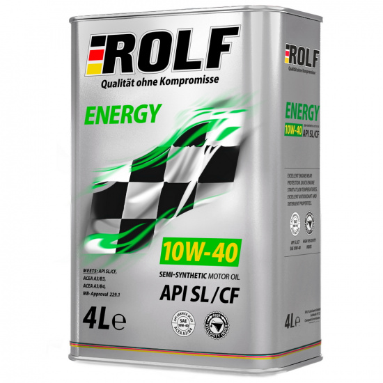 ROLF Energy SAE 10W-40 API SL/CF полусинтетическое 4 литра Масло моторное - 1
