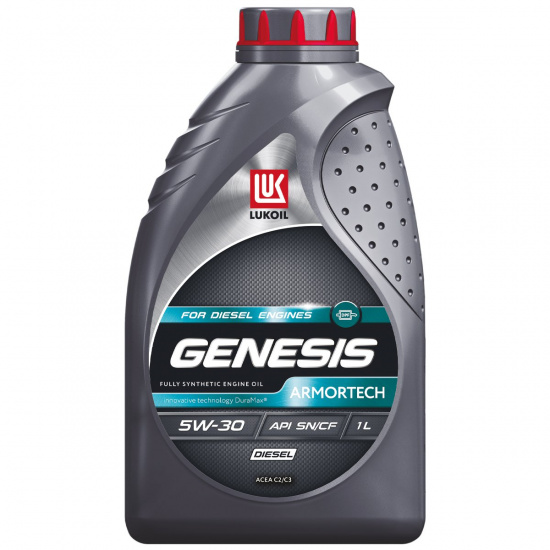 LUKOIL GENESIS ARMORTECH 5W-30 DIESEL dexos2™, C2/C3. масло моторное синтетическое ( 1 литр ) # LUKOIL * 4670027148106 - 1