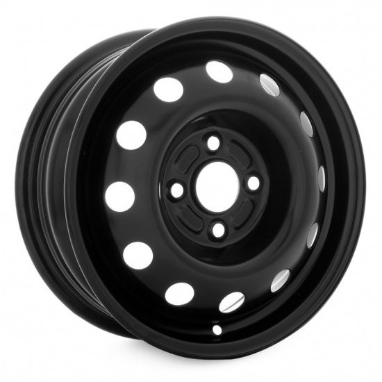 Диск колесный штампованный 5,5Jx14 4/100 ET49 d-56,5 Black для Daewoo Nexia/Lanos/Sens/Chance. - 1