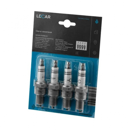 СВЕЧА LECAR А17ДВРМ зазор 0,7мм к-т4шт "Лада-Имидж" # LECAR™ 4603653008971 - 1