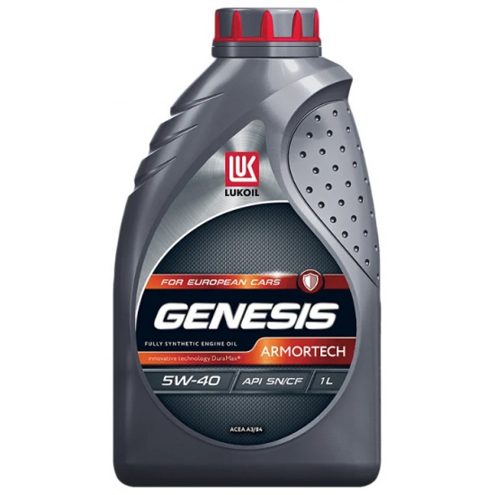 LUKOIL GENESIS ARMORTECH EC, SAE 5W-40 API SN/CF синтетика 1л. Масло моторное # LUKOIL™ 4670027146133 - 1
