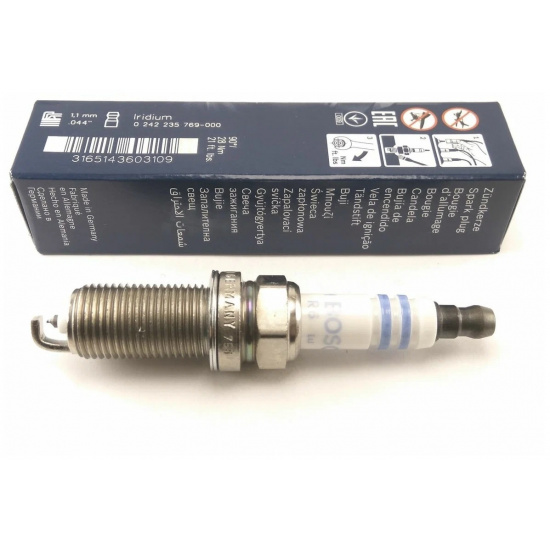 Свеча зажигания для Mitsubishi Lancer X (07-) 1.5i/1.6i, ( 1.1мм. электород Iridium ) # BOSCH * 3165143603109 - 1