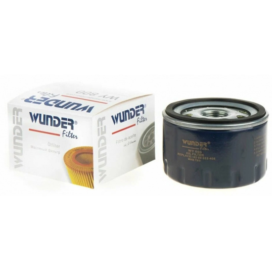 Фильтр масляный Logan, Sandero, Largus, Duster, QASHQAI (Бензин и 1.5dCi) низкий, качество OEM  # WUNDER filter™ * 8680876876354 - 1