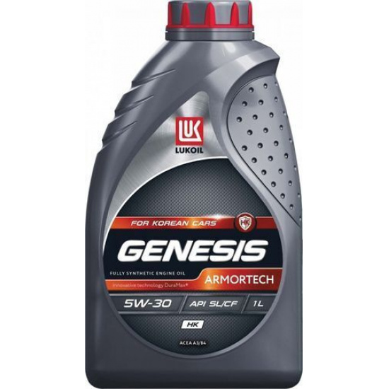 LUKOIL GENESIS ARMORTECH 5W-30 HK, A3/B4, синтетическое 1литр, для Hyundai/Kia. # LUKOIL * 4670027146010 - 1