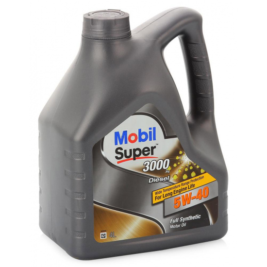 Mobil Super 3000 X1 Diesel 5W-40 Масло моторное синтетическое 4 л - 1